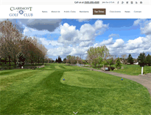 Tablet Screenshot of claremontgolfclub.com